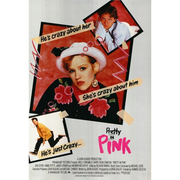 Pretty in Pink 1986 original vintage movie poster